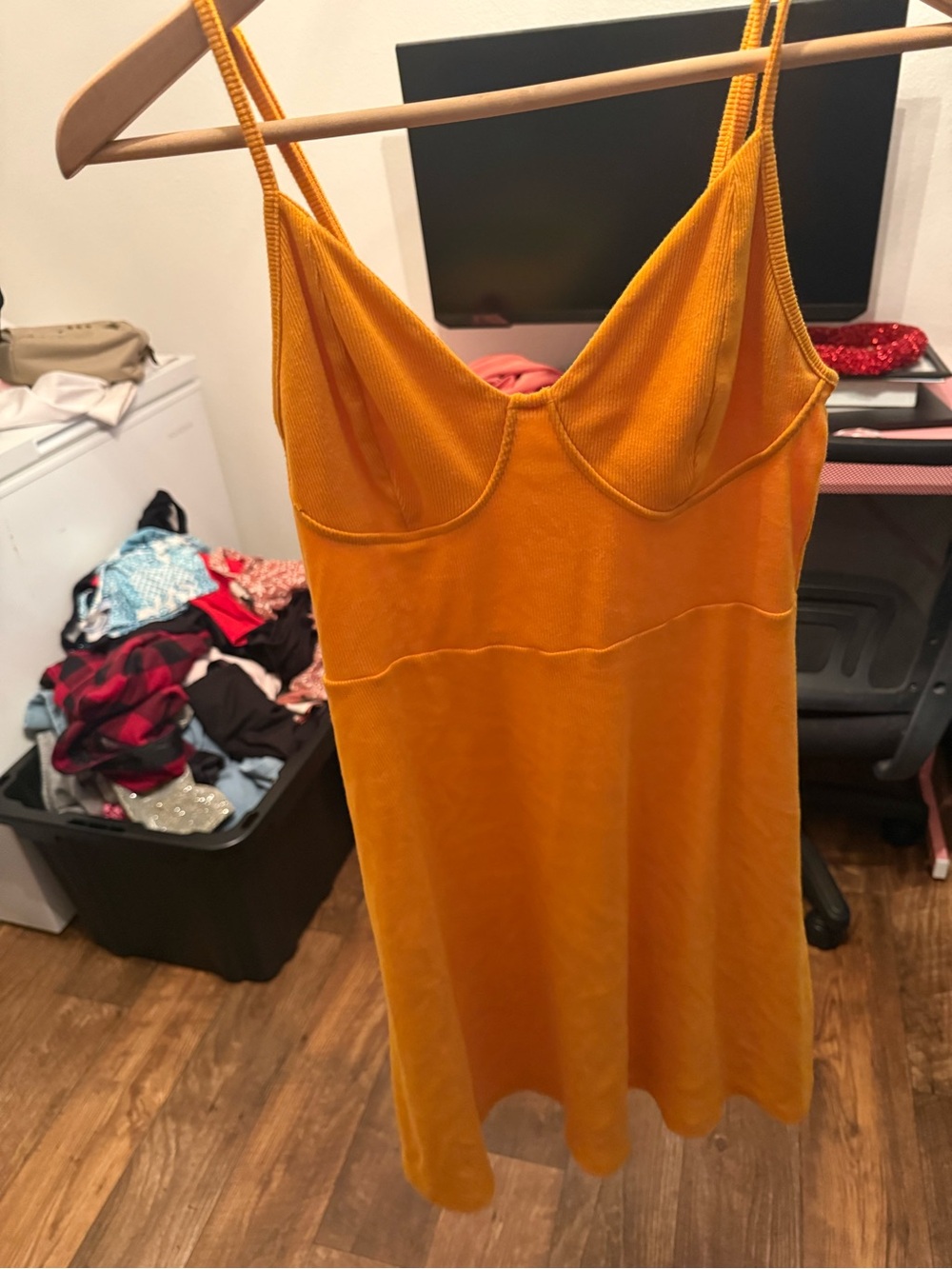 wild fable Mustard Yellow Strappy Slip Dress
